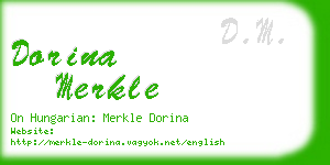 dorina merkle business card